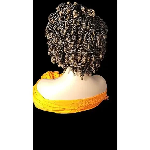 Braided Wig Handmade Micro Millions Braids, Short Kinky Twists, NWT, Short - Picture 3 of 15